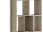 ΒΙΒΛΙΟΘΗΚΗ DIVIDRE PAKOWORLD SONOMA OAK ΜΕΛΑΜΙΝΗΣ 80X30X181ΕΚ