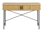 ΓΡΑΦΕΙΟ ΕΡΓΑΣΙΑΣ SCANDI PAKOWORLD MDF/METAL ΣΕ ΦΥΣΙΚΗ ΑΠΟΧΡΩΣΗ ΜΕ ΜΕΤΑΛΛΙΚΑ ΜΑΥΡΑ ΠΟΔΙΑ 120X60X76,5ΕΚ