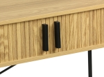 ΓΡΑΦΕΙΟ ΕΡΓΑΣΙΑΣ SCANDI PAKOWORLD MDF/METAL ΣΕ ΦΥΣΙΚΗ ΑΠΟΧΡΩΣΗ ΜΕ ΜΕΤΑΛΛΙΚΑ ΜΑΥΡΑ ΠΟΔΙΑ 120X60X76,5ΕΚ