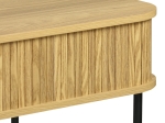 ΓΡΑΦΕΙΟ ΕΡΓΑΣΙΑΣ SCANDI PAKOWORLD MDF/METAL ΣΕ ΦΥΣΙΚΗ ΑΠΟΧΡΩΣΗ ΜΕ ΜΕΤΑΛΛΙΚΑ ΜΑΥΡΑ ΠΟΔΙΑ 120X60X76,5ΕΚ