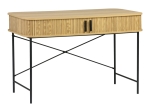 ΓΡΑΦΕΙΟ ΕΡΓΑΣΙΑΣ SCANDI PAKOWORLD MDF/METAL ΣΕ ΦΥΣΙΚΗ ΑΠΟΧΡΩΣΗ ΜΕ ΜΕΤΑΛΛΙΚΑ ΜΑΥΡΑ ΠΟΔΙΑ 120X60X76,5ΕΚ