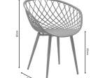 ΠΟΛΥΘΡΟΝΑ EZRA PAKOWORLD ΜΑΥΡΟ PP-ΠΟΔΙ ΦΥΣΙΚΟ ΜΕΤΑΛΛΟ 62X42X82ΕΚ
