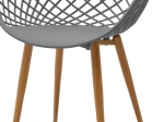 ΠΟΛΥΘΡΟΝΑ EZRA PAKOWORLD ΓΚΡΙ PP-ΠΟΔΙ ΦΥΣΙΚΟ ΜΕΤΑΛΛΟ 62X42X82ΕΚ