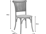 ΚΑΡΕΚΛΑ KARLEY PAKOWORLD ΦΥΣΙΚΟ ΞΥΛΟ ΟΞΙΑΣ-ΕΔΡΑ ΦΥΣΙΚΟ RATTAN 48X52X89ΕΚ