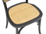 ΚΑΡΕΚΛΑ ΣΤΟΙΒΑΖΟΜΕΝΗ ZOZELE PAKOWORLD ΦΥΣΙΚΟ RATTAN PE-ΜΑΥΡΟ TOON WOOD 45X51X88ΕΚ