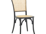 ΚΑΡΕΚΛΑ ΣΤΟΙΒΑΖΟΜΕΝΗ ZOZELE PAKOWORLD ΦΥΣΙΚΟ RATTAN PE-ΜΑΥΡΟ TOON WOOD 45X51X88ΕΚ