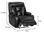 ΠΟΛΥΘΡΟΝΑ RELAX TERPSI PAKOWORLD ΜΑΥΡΟ PU 80X94X102ΕΚ
