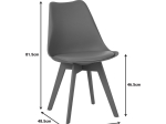 ΚΑΡΕΚΛΑ GASTON I PAKOWORLD PP-PU ΣΕ ΛΕΥΚΗ ΑΠΟΧΡΩΣΗ 48.5X53.5X81.5ΕΚ