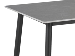 ΤΡΑΠΕΖΙ GUSTAS PAKOWORLD ΓΚΡΙ ΜΑΡΜΑΡΟΥ SINTERED STONE-ΜΑΥΡΟ ΜΕΤΑΛΛΟ 160X80X75ΕΚ