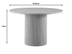 ΤΡΑΠΕΖΙ MESA PAKOWORLD MDF ΣΕ OAK ΑΠΟΧΡΩΣΗ Φ120X75ΕΚ