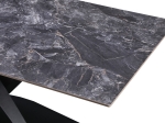ΤΡΑΠΕΖΙ TAFEL PAKOWORLD SINTERED STONE ΜΑΥΡΟ ΜΕ ΜΕΤΑΛΛΙΚΑ ΠΟΔΙΑ ΣΕ ΜΑΥΡΗ ΑΠΟΧΡΩΣΗ 180X90X76ΕΚ