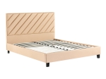 ΚΡΕΒΑΤΙ ΔΙΠΛΟ FRANKY PAKOWORLD PU ΜΠΕΖ 160X200ΕΚ