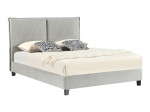 ΚΡΕΒΑΤΙ ΔΙΠΛΟ MAJUS PAKOWORLD ΥΦΑΣΜΑ ΑΝΘΡΑΚΙ-BEIGE 160X200ΕΚ