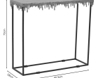 ΚΟΝΣΟΛΑ BULCO INART ΧΡΥΣΟ-ΜΑΥΡΟ ΜΕΤΑΛΛΟ 80.5X28X72ΕΚ