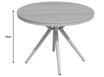 ΤΡΑΠΕΖΙ HILLY PAKOWORLD PLYWOOD ΚΑΙ ΑΛΟΥΜΙΝΙΟ ΣΕ ΣΑΜΠΑΝΙΖΕ ΑΠΟΧΡΩΣΗ Φ100X75ΕΚ