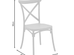 ΚΑΡΕΚΛΑ CROSSIE PAKOWORLD PP ΛΕΥΚΟ 51X48X90ΕΚ