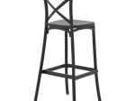ΣΚΑΜΠΟ ΜΠΑΡ CROSSIE PAKOWORLD PP ΜΑΥΡΟ 44X44X113ΕΚ