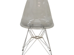 ΚΑΡΕΚΛΑ ADELLE PAKOWORLD PP ΔΙΑΦΑΝΟ ΓΚΡΙ-INOX ΠΟΔΙ 46X55X81ΕΚ