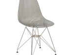 ΚΑΡΕΚΛΑ ADELLE PAKOWORLD PP ΔΙΑΦΑΝΟ ΓΚΡΙ-INOX ΠΟΔΙ 46X55X81ΕΚ