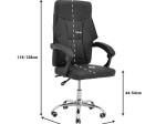ΚΑΡΕΚΛΑ ΓΡΑΦΕΙΟΥ ΔΙΕΥΘΥΝΤΗ GLORIN PAKOWORLD ΜΑΥΡΟ PU 60X68X128ΕΚ