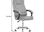 ΚΑΡΕΚΛΑ ΓΡΑΦΕΙΟΥ ΔΙΕΥΘΥΝΤΗ TORONSI PAKOWORLD ΜΠΕΖ PU 60X68X128ΕΚ
