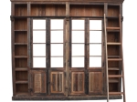 ΒΙΒΛΙΟΘΗΚΗ LIBRARDY INART ΑΝΤΙΚΕ ΚΑΡΥΔΙ ΜΑΣΙΦ MANGO ΞΥΛΟ 247X35X220ΕΚ
