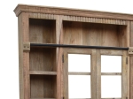 ΒΙΒΛΙΟΘΗΚΗ LIBRARDY INART LIME WASH ΜΑΣΙΦ MANGO ΞΥΛΟ 247X35X220ΕΚ