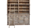ΒΙΒΛΙΟΘΗΚΗ BOOKIE INART ΑΝΤΙΚΕ ΛΕΥΚΟ ΜΑΣΙΦ MANGO ΞΥΛΟ 200X42X230ΕΚ
