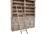 ΒΙΒΛΙΟΘΗΚΗ BOOKIE INART ΑΝΤΙΚΕ ΛΕΥΚΟ ΜΑΣΙΦ MANGO ΞΥΛΟ 200X42X230ΕΚ