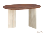 ΚΟΝΣΟΛΑ SPLINE INART WHITE WASH-ΦΥΣΙΚΟ ΜΑΣΙΦ ΞΥΛΟ ΑΚΑΚΙΑΣ 120X45X76ΕΚ
