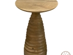ΒΟΗΘΗΤΙΚΟ ΤΡΑΠΕΖΙ SOULER INART ΦΥΣΙΚΟ ΜΑΣΙΦ MANGO ΞΥΛΟ Φ38X56ΕΚ