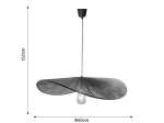 ΦΩΤΙΣΤΙΚΟ ΟΡΟΦΗΣ HARIS INART Ε27 ROPE ΣΕ ΚΑΦΕ ΑΠΟΧΡΩΣΗ Φ60X12.5ΕΚ