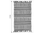 ΧΑΛΙ UTRION INART ΦΥΣΙΚΟ-ΜΑΥΡΟ ΓΙΟΥΤΑ-ΒΑΜΒΑΚΙ 120X180X1ΕΚ