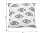 ΜΑΞΙΛΑΡΙ EYES INART ΦΥΣΙΚΟ-ΛΕΥΚΟ ΥΦΑΣΜΑ 45X45X2.5ΕΚ