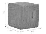 ΣΚΑΜΠΟ TRESA INART ΦΥΣΙΚΟ 100% ΓΙΟΥΤΑ 50X50X35ΕΚ