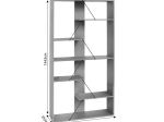 ΒΙΒΛΙΟΘΗΚΗ TARS PAKOWORLD ΟΑΚ-ΜΑΥΡΟ 84X25.5X154.5ΕΚ