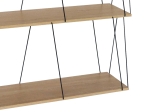ΒΟΗΘΗΤΙΚΟ ΤΡΑΠΕΖΙ-ΡΑΦΙΕΡΑ TARS PAKOWORLD OAK-ΜΑΥΡΟ 80X30X69.2ΕΚ
