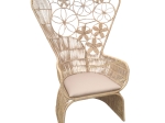 ΠΟΛΥΘΡΟΝΑ JAKE INART ΜΕ ΜΠΕΖ ΜΑΞΙΛΑΡΙ-ΦΥΣΙΚΟ RATTAN 110X82X145ΕΚ