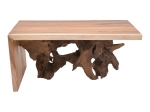 ΤΡΑΠΕΖΙ ΣΑΛΟΝΙΟΥ CARDI INART ΚΑΡΥΔΙ TEAK ΞΥΛΟ 110X60X50ΕΚ