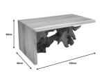 ΤΡΑΠΕΖΙ ΣΑΛΟΝΙΟΥ CARDI INART ΚΑΡΥΔΙ TEAK ΞΥΛΟ 110X60X50ΕΚ