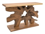 ΚΟΝΣΟΛΑ NASIOL INART ΦΥΣΙΚΟ ΜΑΣΙΦ ΞΥΛΟ TEAK 120X40X75ΕΚ