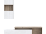 ΣΥΝΘΕΤΟ ΣΑΛΟΝΙΟΥ HALMI PAKOWORLD ΛΕΥΚΟ-OAK ΜΕΛΑΜΙΝΗΣ 180X39X190ΕΚ