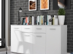 ΜΠΟΥΦΕΣ DREPEN PAKOWORLD ΜΕΛΑΜΙΝΗ ΣΕ ΛΕΥΚΟ ΧΡΩΜΑ 162.3X34.2X81.7ΕΚ