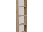ΒΙΒΛΙΟΘΗΚΗ COURTNAI PAKOWORLD OAK ΜΕΛΑΜΙΝΗΣ 40X19.5X170ΕΚ