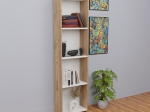 ΒΙΒΛΙΟΘΗΚΗ COURTNAI PAKOWORLD OAK-ΛΕΥΚΟ ΜΕΛΑΜΙΝΗΣ 40X19.5X170ΕΚ