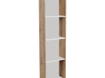 ΒΙΒΛΙΟΘΗΚΗ COURTNAI PAKOWORLD OAK-ΛΕΥΚΟ ΜΕΛΑΜΙΝΗΣ 40X19.5X170ΕΚ