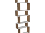 ΒΙΒΛΙΟΘΗΚΗ IOLMI PAKOWORLD OAK-ΛΕΥΚΟ ΜΕΛΑΜΙΝΗΣ 60X19.5X160ΕΚ