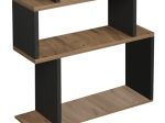 ΒΙΒΛΙΟΘΗΚΗ IOLMI PAKOWORLD ΑΝΘΡΑΚΙ-OAK ΜΕΛΑΜΙΝΗΣ 60X19.5X160ΕΚ