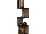 ΡΑΦΙΕΡΑ ΤΟΙΧΟΥ ZIGZAG PAKOWORLD OAK-ΑΝΘΡΑΚΙ ΜΕΛΑΜΙΝΗΣ 25X25X109ΕΚ