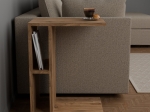 ΒΟΗΘΗΤΙΚΟ ΤΡΑΠΕΖΙ BONER PAKOWORLD OAK ΜΕΛΑΜΙΝΗΣ 45X29.5X61ΕΚ